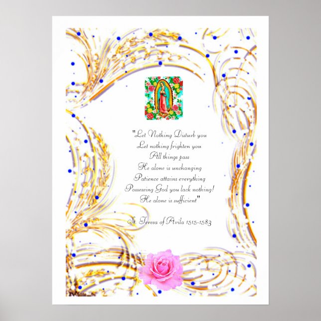 LET NOTHING DISTURB YOU - PRAYER POSTER (Front)