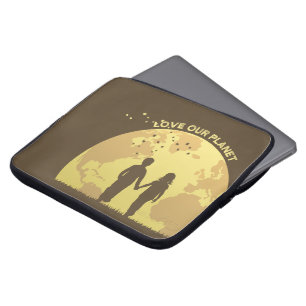 Let Peace Begin with Us   Laptop Sleeve Bag 15"