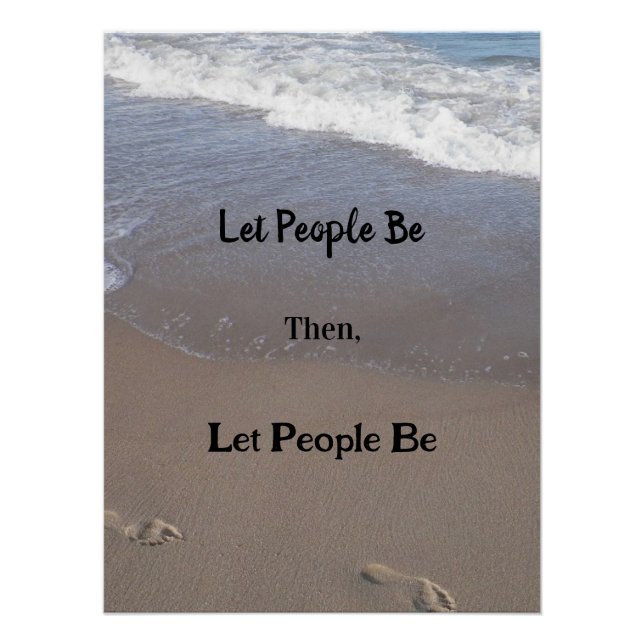 'Let People Be' poster (Front)