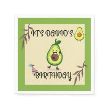 "Let’s Avo-Celebrate! Birthday Bash" Napkin