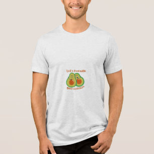 Let’s Avocuddle Cute Avocado Couple T-Shirt – Funn Tri-Blend Shirt