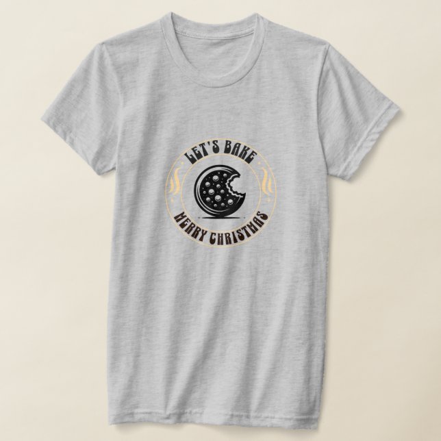 Let’s Bake — Chocolate Cookie Thanksgiving T-Shirt (Laydown)