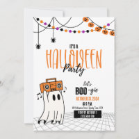Let’s Boo-gie Halloween Party Invitation