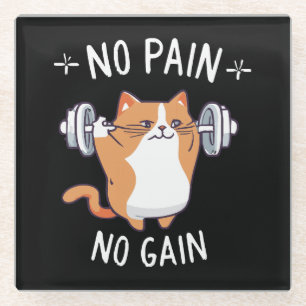Let s Build Some Muscle! Gym Time! Glass Coaster