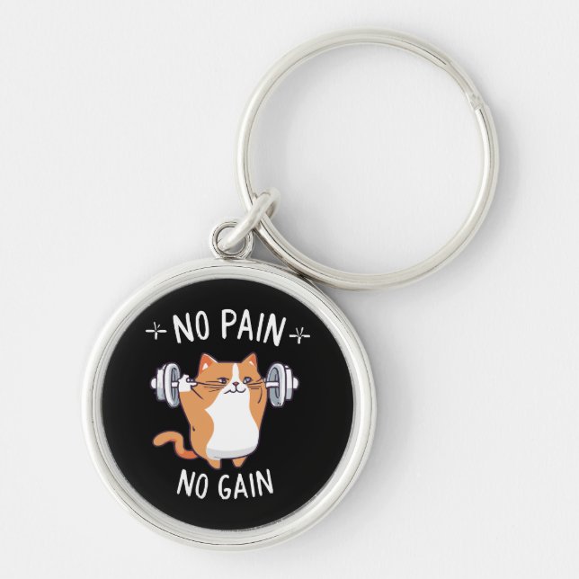 Let s Build Some Muscle! Gym Time! Key Ring (Front)