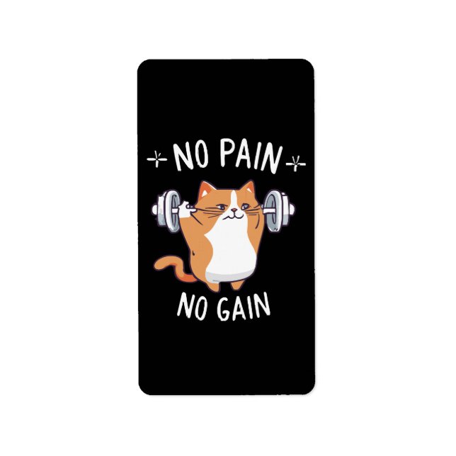 Let s Build Some Muscle! Gym Time! Label (Front)