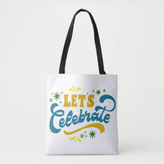 Let’s Celebrate | Festive Party Design Tote Bag