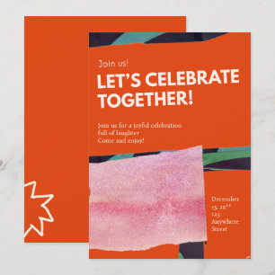Let’s Celebrate Together custom Invitation
