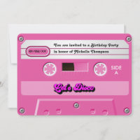 Let’s Disco Retro Cassette Tape Birthday Party