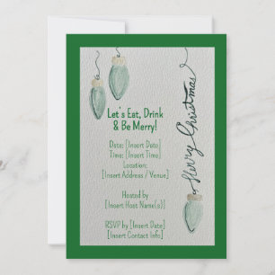Let’s Eat, Drink & Be Merry Invitation