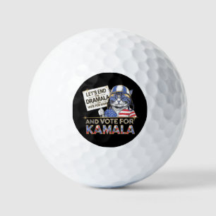 Let’s End the Dramala and Vote for Kamala Golf Balls