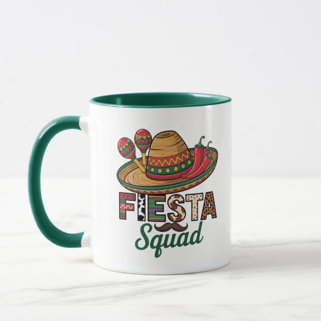 Let’s Fiesta Cinco De Mayo Mug – Colorful Mexican (Left)
