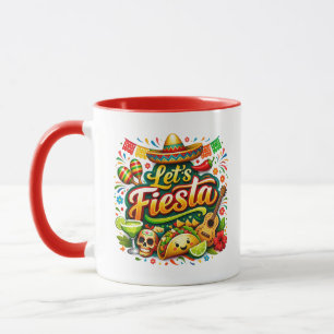 Let’s Fiesta Cinco De Mayo Mug – Colourful Mexican