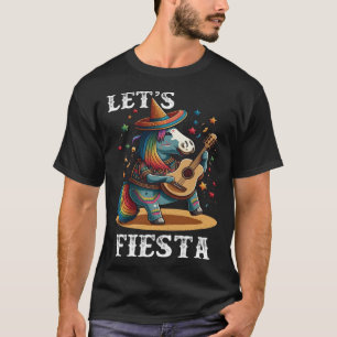 Let s Fiesta Cinco De Mayo Party Mexican Unicorn T-Shirt