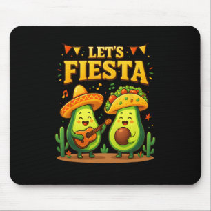 Let’s Fiesta Mexican Cinco De Mayo Avocado Tacos D Mouse Pad