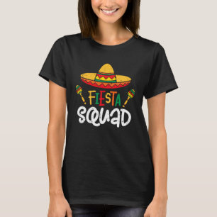Let s Fiesta Squad Cinco De Mayo Mexico Party Para T-Shirt