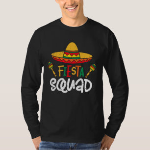Let s Fiesta Squad Cinco De Mayo Mexico Party Para T-Shirt