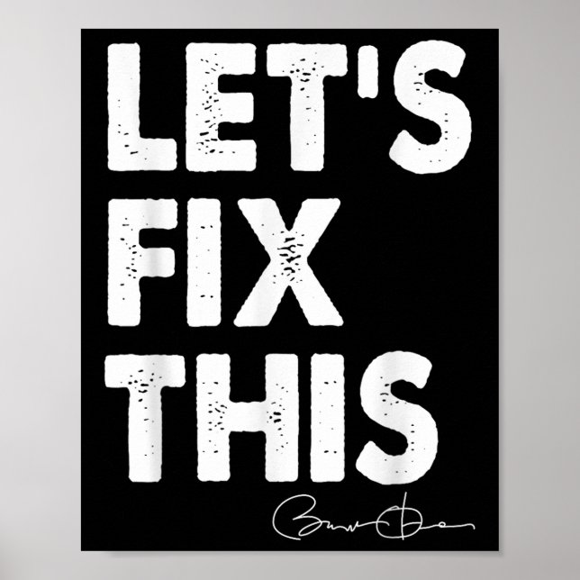 Let’s Fix This – Obama 2028 Funny Election For Cha Poster (Front)