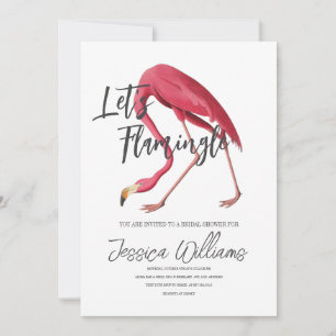 Let’s Flamingle! Tropical Bridal Shower Bash Invitation