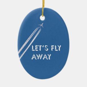 Let’s fly away ceramic tree decoration