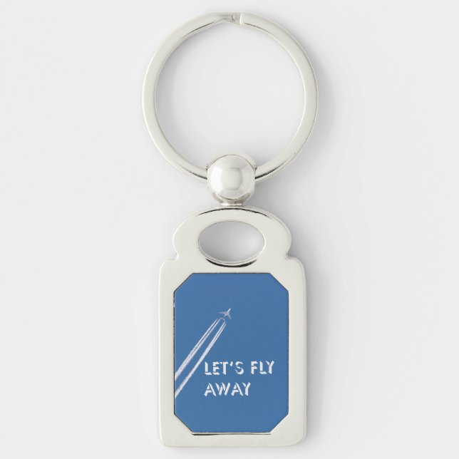 Let’s fly away key ring (Front)