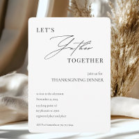 Let’s Gather Together Minimalist Thanksgiving