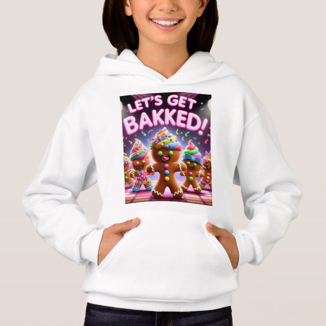 Let’s Get Baked! – Funny Dancing Gingerbread Chris (Front)