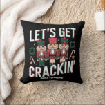 Let’s Get Crackin’ This Christmas Funny Retro Nut Cushion<br><div class="desc">Celebrate the holidays with a festive twist! From pink Christmas nutcrackers to seafood-inspired laughs,  "Let’s Get Crackin’" blends retro charm,  beach vibes,  and funny matching themes. Perfect for cowgirl Christmas,  ocean lovers,  or a unique Pinkmas celebration.</div>