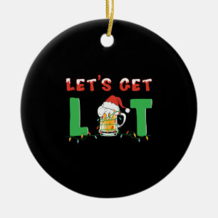 Let_s get lit christmas vibes happy time ceramic tree decoration