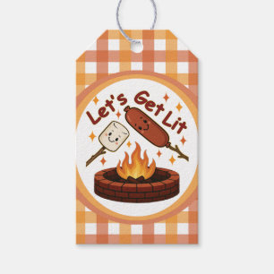 Let’s Get Lit Firepit – Cute Marshmallow & Hot Dog Gift Tags