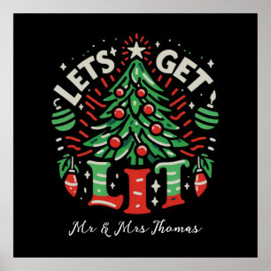 Let’s Get Lit Funny and Festive Party Ideas Poster