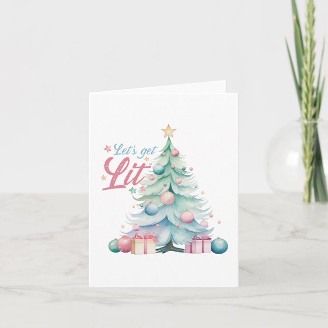 Let’s Get Lit  Holiday Card (Front)