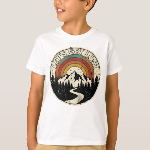 Let’s Get Lost Retro Mountain Adventure Outdoor T-Shirt