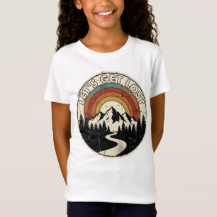 Let’s Get Lost Retro Mountain Adventure Outdoor T-Shirt