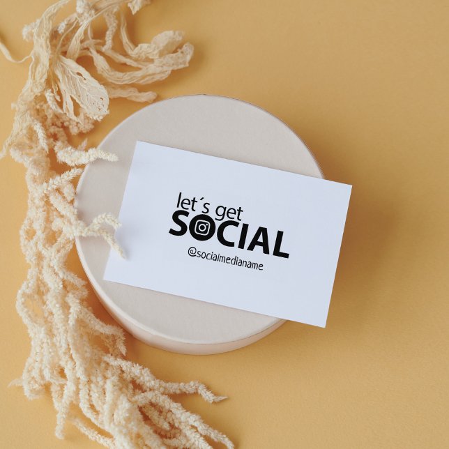 Let´s get social on Instagram  Rubber Stamp (Creator Uploaded)