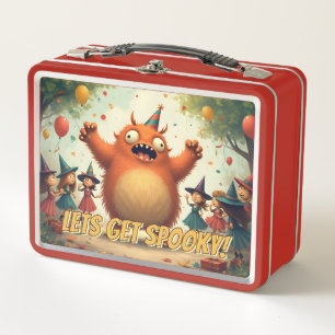 Let’s Get Spooky – Cute Monster Party Fun Metal Lunch Box