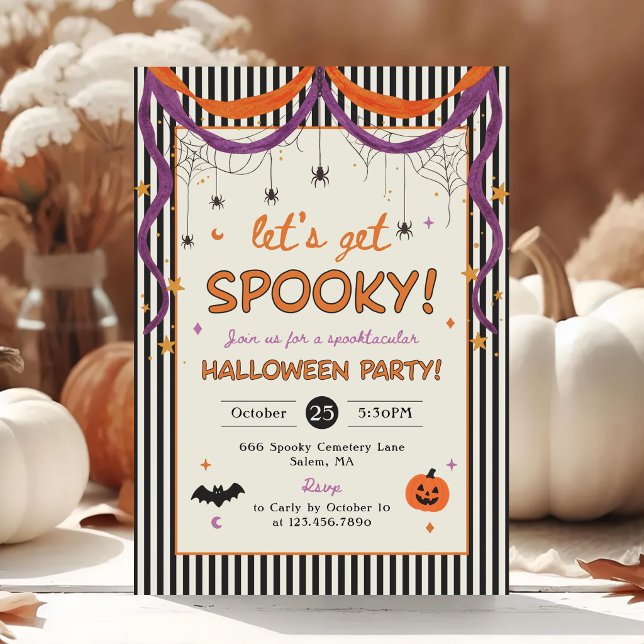 Let’s Get Spooky Halloween Party Invitation (Creator Uploaded)