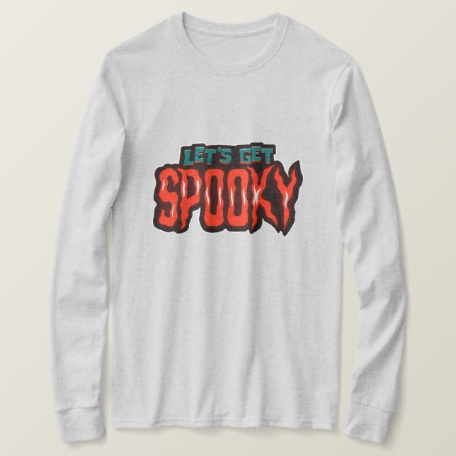 Let’s Get Spooky Halloween Typography T-Shirt  (Design Front)