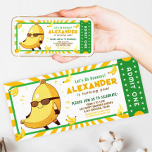 Let’s Go Bananas Fun Birthday Ticket