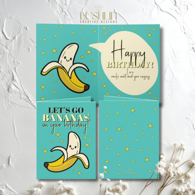 Let’s Go Bananas – Happy Birthday Card (Creator Uploaded)