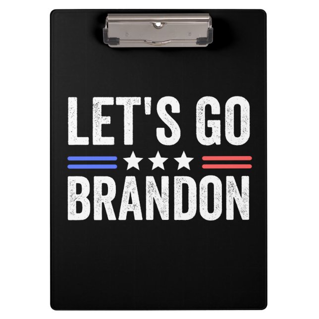 LET’S GO BRANDON Cardinal Clipboard (Front)