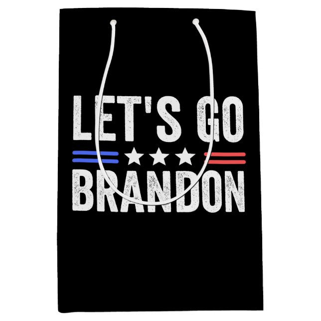 LET’S GO BRANDON Cardinal Medium Gift Bag (Front)