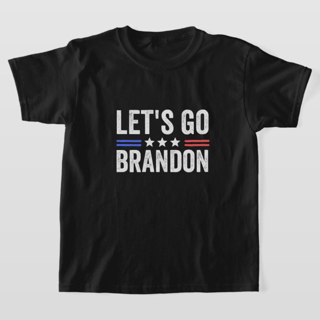 LET’S GO BRANDON Cardinal T-Shirt (Laydown)