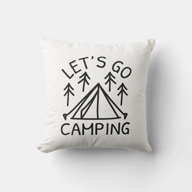 Let’s Go Camping Cushion (Front)