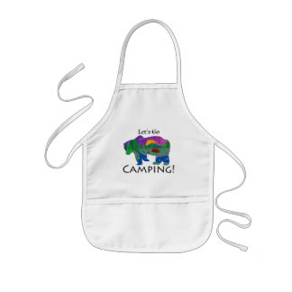 Let’s Go Camping Kids Apron