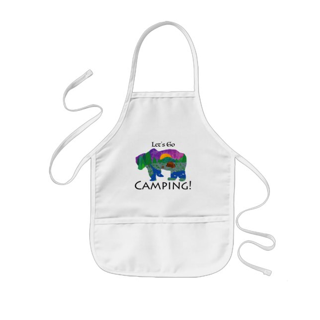 Let’s Go Camping Kids Apron (Front)