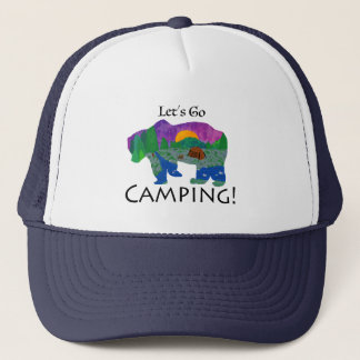 Let’s Go Camping Trucker Hat
