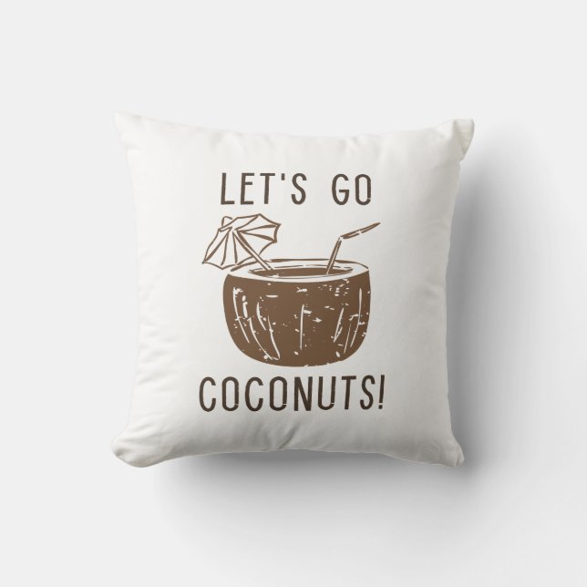Let’s Go Coconuts Cushion (Front)