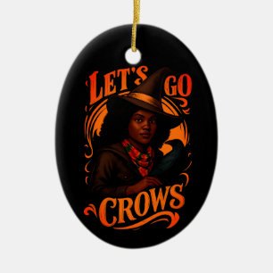 Let’s Go Crows-Witch One Ceramic Tree Decoration