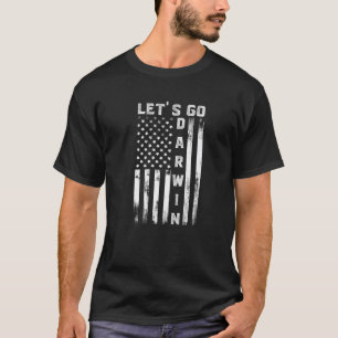 Let’S Go Darwin American Flag Camo Women Men Lets T-Shirt